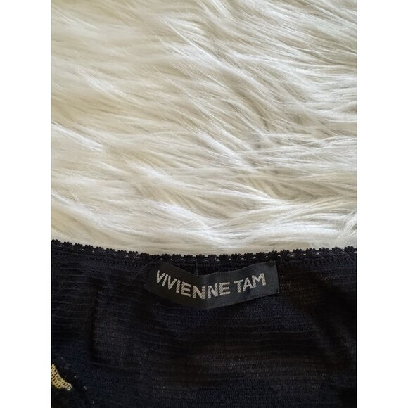 Vivienne Tam Tiger Printed Nylon Skirt Vtg Multicolor Size 0/1 - Picture 4 of 6